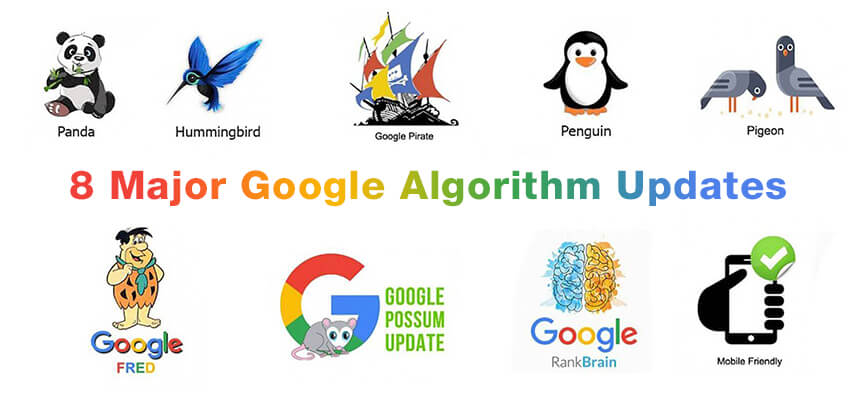8 Major Google Algorithm Updates