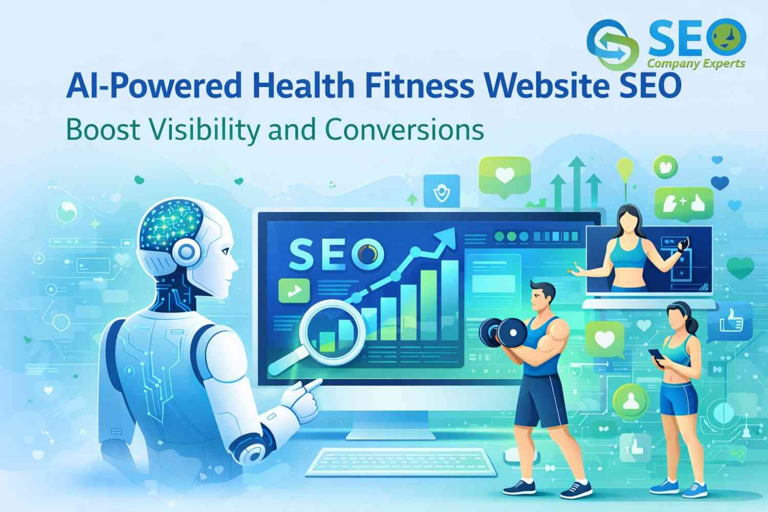 AI-powered health fitness website seo